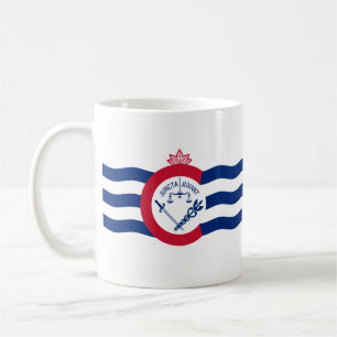 Caneca De Café Bandeira de Cincinnati, Ohio Coffee Mug