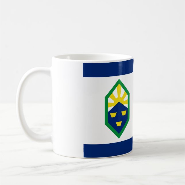 Caneca De Café Bandeira de Colorado Springs, Colorado (Esquerda)