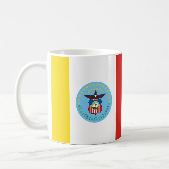 Caneca De Café Bandeira de Columbus, Ohio Coffee Mug (Esquerda)