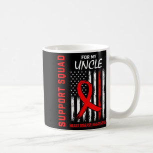 Caneca De Café Bandeira de conscientização sobre doenças cardíaca