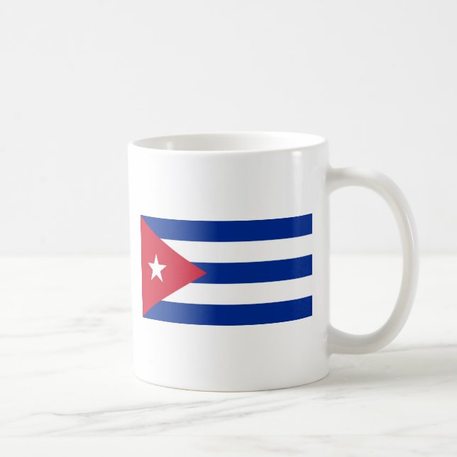 Caneca De Café Bandeira de Cuba (Direita)