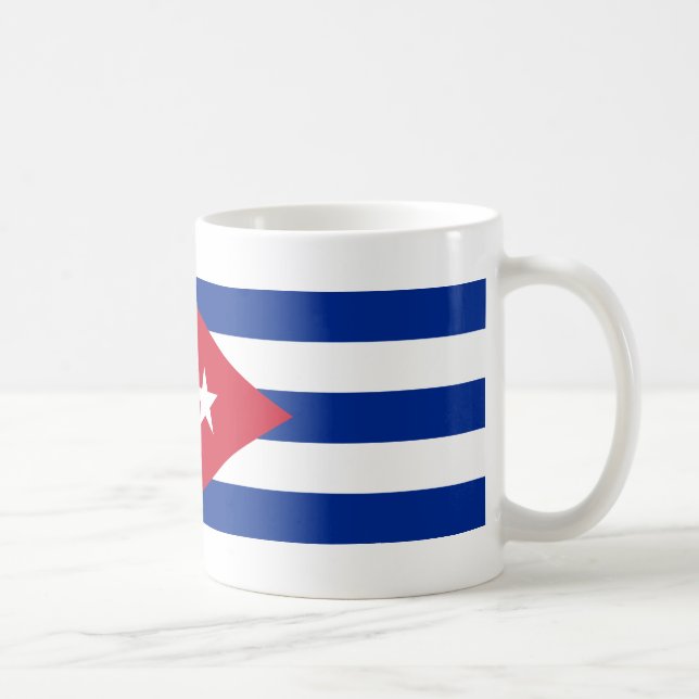Caneca De Café Bandeira de Cuba (Direita)