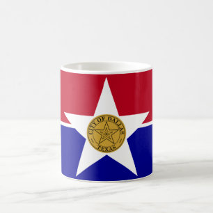 Caneca De Café Bandeira de Dallas (Texas)