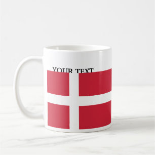 Caneca De Café Bandeira de Dinamarca