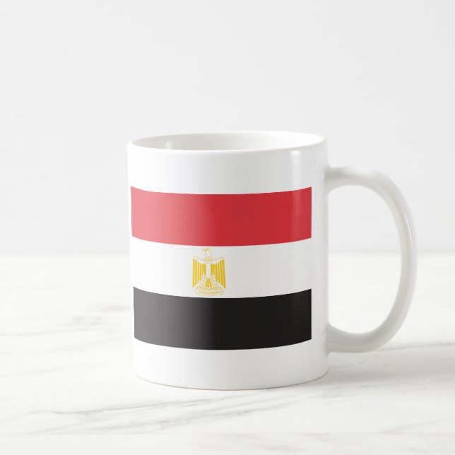 Caneca De Café Bandeira de Egipto (Direita)