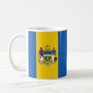 Caneca De Café Bandeira de Filadélfia, Pensilvânia Coffee Mug
