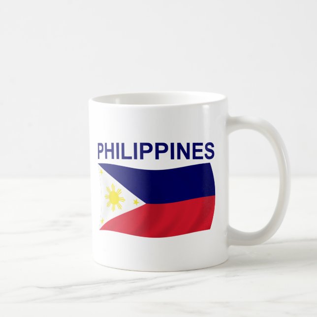 Caneca De Café Bandeira de Filipinas (Direita)