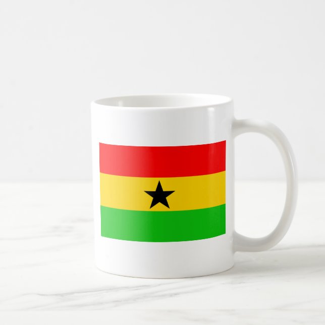 Caneca De Café Bandeira de Ghana (Direita)