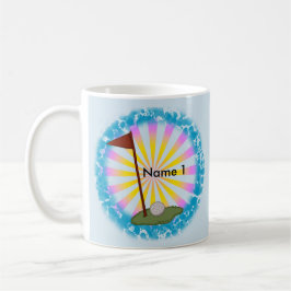 Caneca De Café Bandeira de Golfe