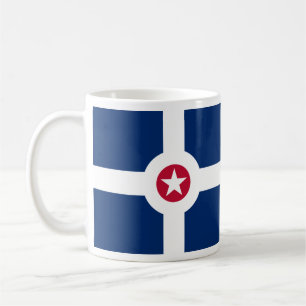 Caneca De Café Bandeira de Indianápolis, Indiana Coffee Mug