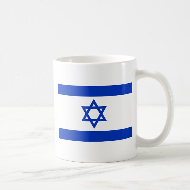 Caneca De Café Bandeira de Israel (Direita)