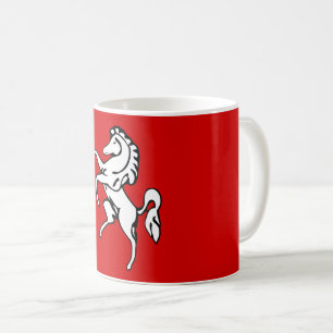 Caneca De Café Bandeira de Kent (Cavalo Branco) (Condado de Ingla