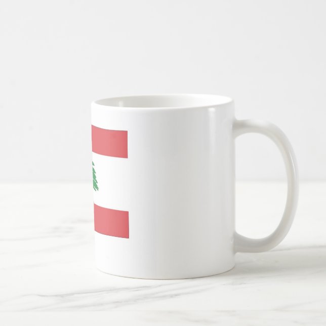Caneca De Café Bandeira de Líbano (Direita)