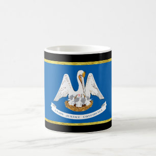 Caneca De Café Bandeira de Louisiana