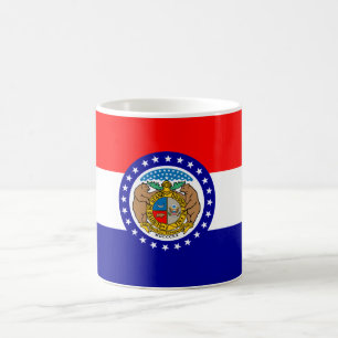 Caneca De Café Bandeira de Missouri