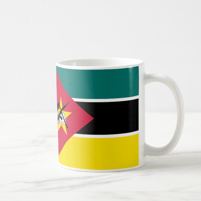 Caneca De Café Bandeira de Moçambique (Direita)