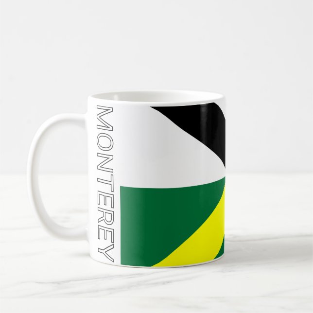Caneca De Café Bandeira de Monterey, Califórnia (Esquerda)