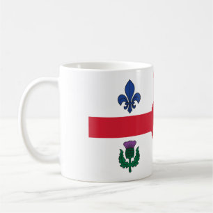 Caneca De Café Bandeira de Montreal, Quebec