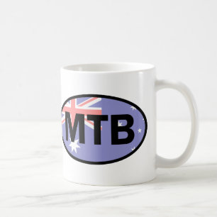 Caneca De Café Bandeira de Mountain Biking na Austrália