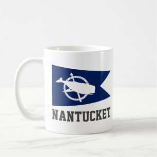 Caneca De Café Bandeira de Nantucket, Massachusetts