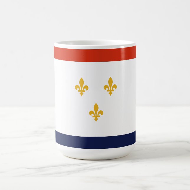 Caneca De Café Bandeira de Nova Orleans (Centro)