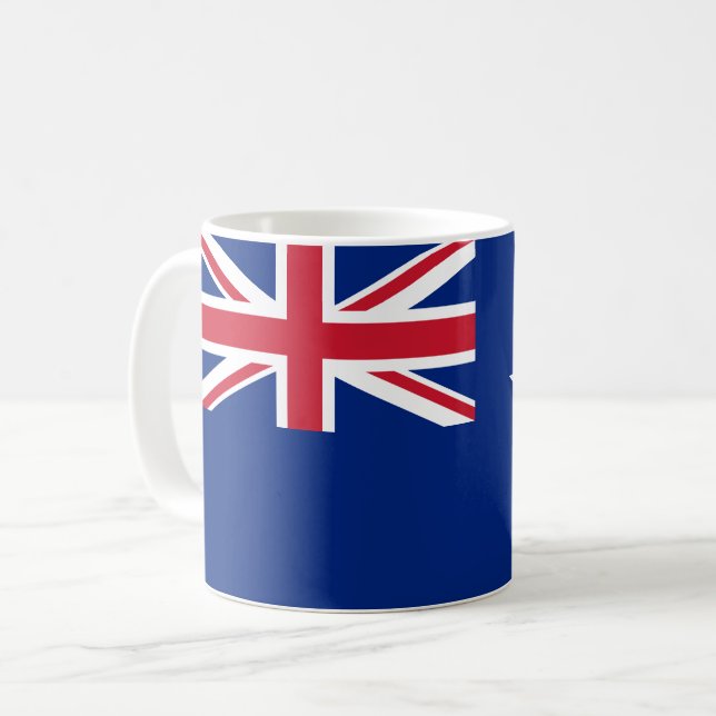 Caneca De Café Bandeira de Nova Zelândia (Frente Esquerda)