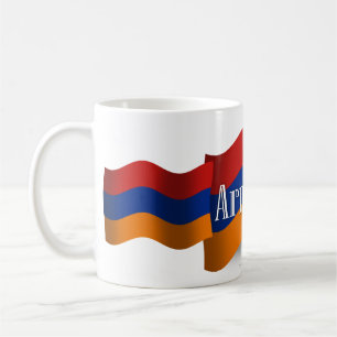 Caneca De Café Bandeira de ondulação de Arménia