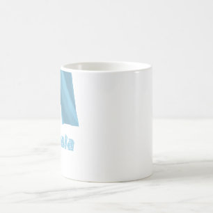 Caneca De Café Bandeira de ondulação de Guatemala com nome