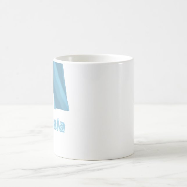 Caneca De Café Bandeira de ondulação de Guatemala com nome (Centro)