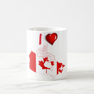 Caneca De Café Bandeira de país canadense