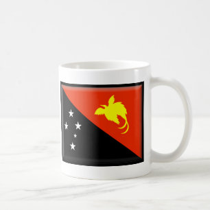 Caneca De Café Bandeira de Papuá-Nova Guiné