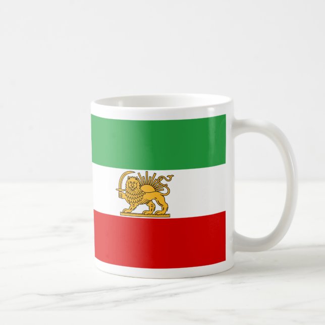 Caneca De Café Bandeira de Persia/Irã (1964-1980) (Direita)