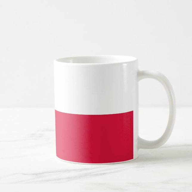 Caneca De Café Bandeira de Polônia (Direita)