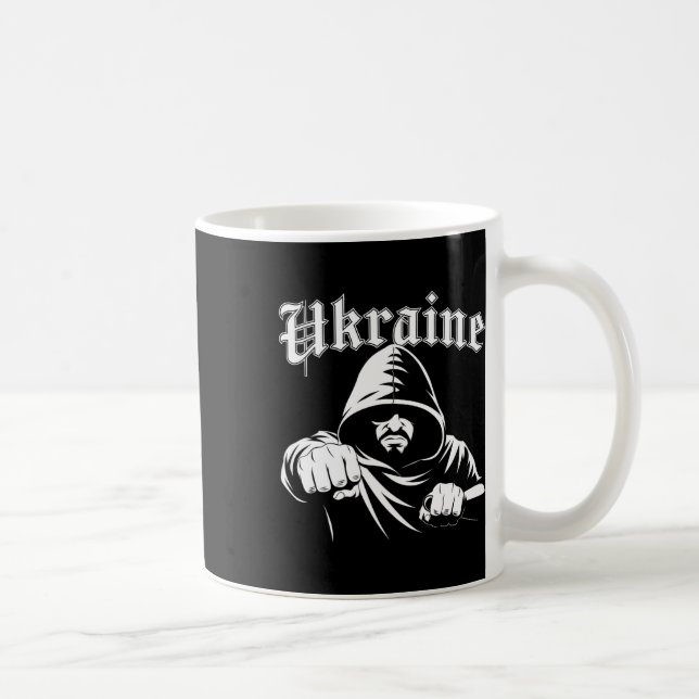 Caneca De Café Bandeira de Presente da Ucrânia Ukraini Kiev Ucran (Direita)