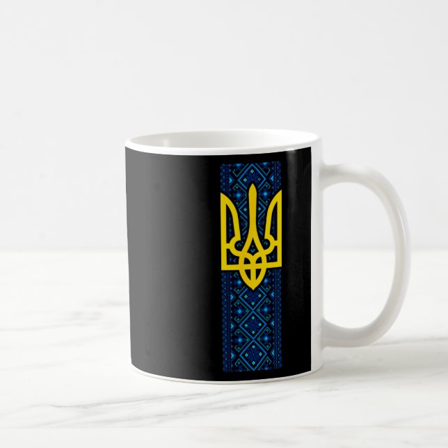 Caneca De Café Bandeira de Presente da Ucrânia Ukraini Kiev Ucran (Direita)