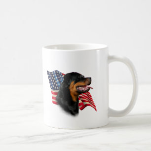 Caneca De Café Bandeira de Rottweiler
