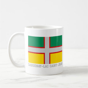 Caneca De Café Bandeira de Saguenay-Lac-Santo-Jean (QUÉBEC)