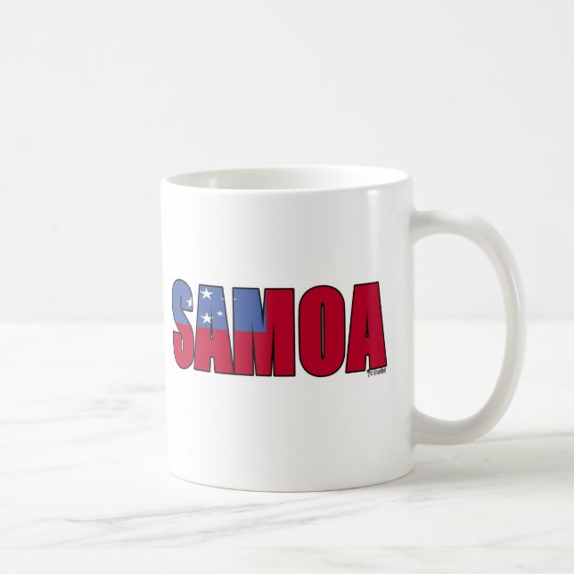 Caneca De Café Bandeira de Samoa (Direita)