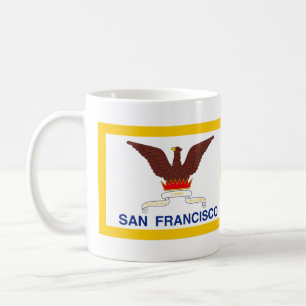 Caneca De Café Bandeira de São Francisco, Califórnia Café Mug
