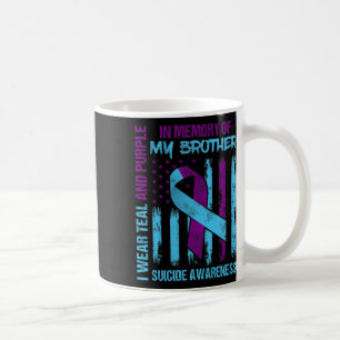 Caneca De Café Bandeira de Sensibilização para o Suicídio de Teer