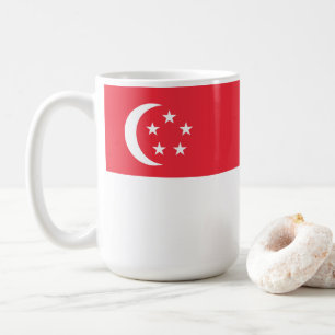 Caneca De Café bandeira de Singapura