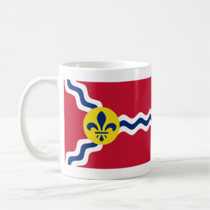 Caneca De Café Bandeira de St Louis, Missouri