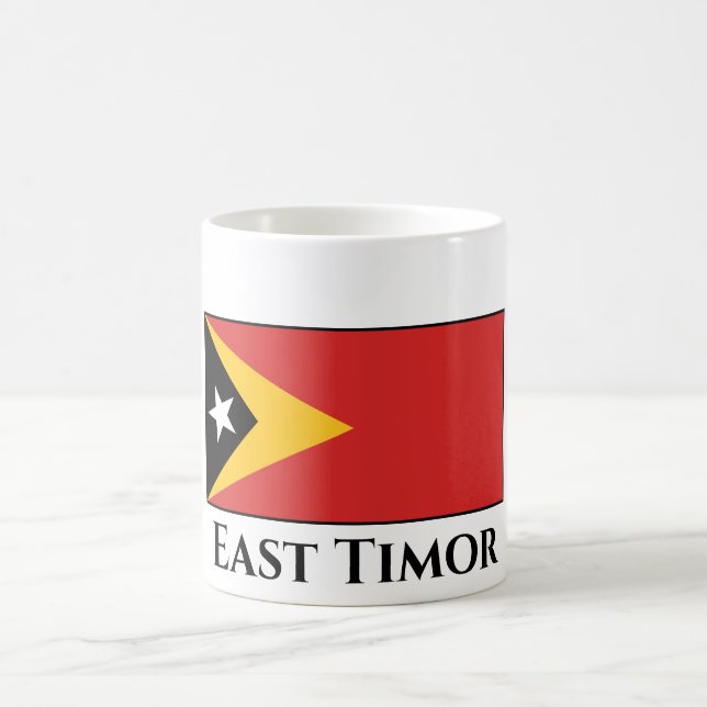 Caneca De Café Bandeira de Timor Leste (Centro)