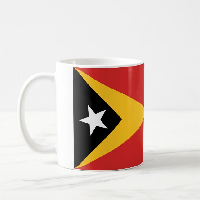 Caneca De Café Bandeira de Timor Leste (Esquerda)