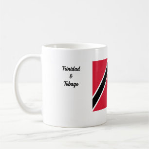 Caneca De Café Bandeira de Trinidad & Tobago e Pan