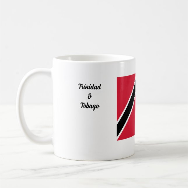 Caneca De Café Bandeira de Trinidad & Tobago e Pan  (Esquerda)