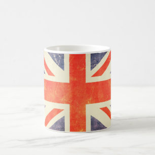Caneca De Café Bandeira de Union Jack do vintage