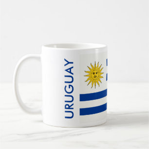 CANECA DE CAFÉ BANDEIRA DE URUGUAI