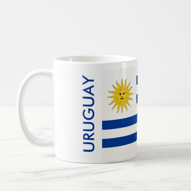 CANECA DE CAFÉ BANDEIRA DE URUGUAI (Esquerda)