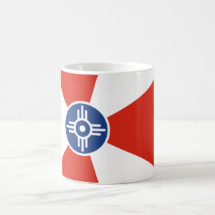 Caneca De Café Bandeira de Wichita (Kansas, EUA)